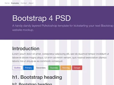 Bootstrap 4 PSD Template bootstrap 4 bootstrap 4 psd bootstrap 4 template bootstrap grid bootstrap template bs4 freebie grid grid overlay psd psd freebie psddd