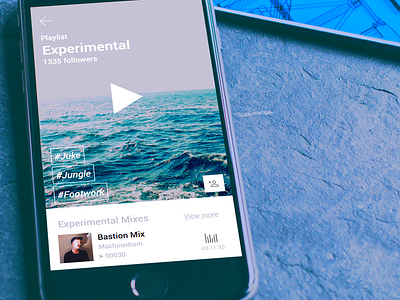 Playlist view app design music project satta ui ux