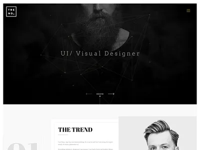 Trend HomePage creative minimal trending website
