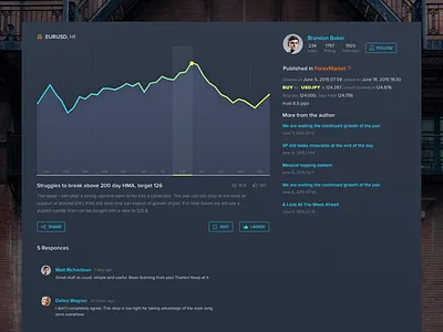 Trading Idea Preview app design flat forex fx minimal stock trading typography ui ux web web design webdesign website