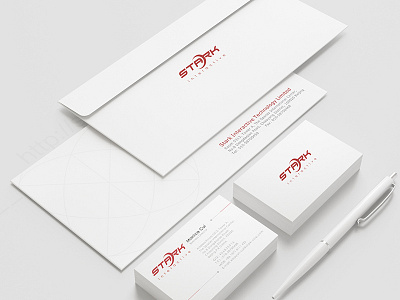 Stark corp VI design logo print design vi