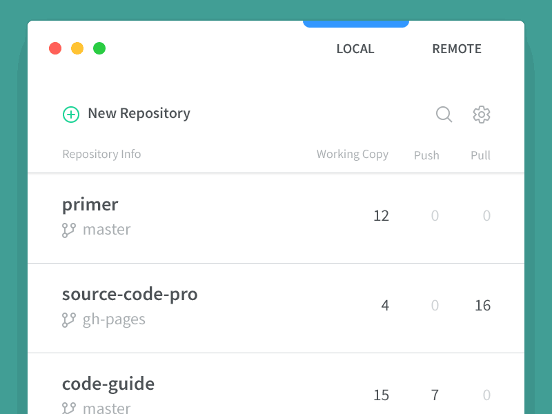Bookmark Animation animation app bookmark clean dropdown gif git mac redesign simple sourcetree ui