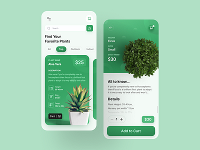 Plant Shop App agency apps buy plant online creative apps creative website design ecommerce figma landing page mobile app most like plant plant shop popular shop trendy ui user interface website