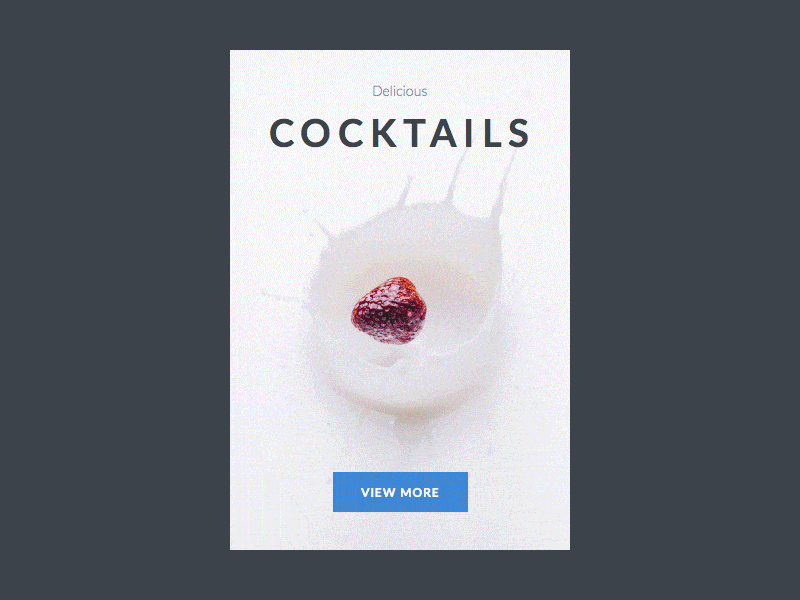 Cocktail Product View animation card gif principle principle app product ui