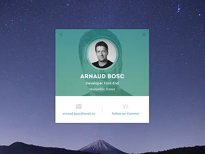 Profile Modal avatar gradient modal profile