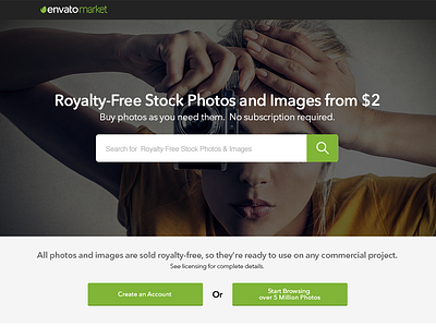 PhotoDune Promotional Page design envato landing one page page photo promo site web website