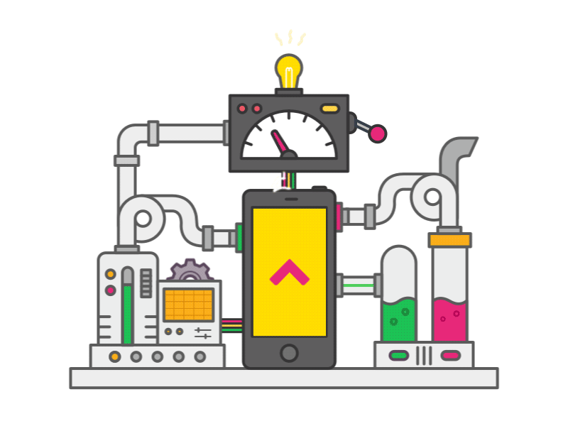 Design core team - GIF colors design flat housing illustrations line mobile ui ux vector visuals