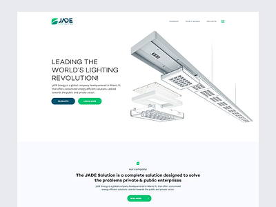 Layout [Clean] clean energy flat grid homepage layout lighting site ui ux web