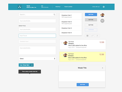 Abacus UI Toolkit abacus ai elements interface kit psd sketch ui user interface