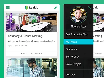 Jive Daily Mobile Web ios jive jive daily mobile responsive