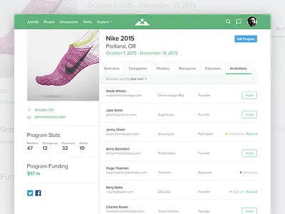 User Invitations accelerator app invitations invite ui user interface user management web webapp