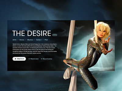 Movie Card - The Desire deseo flat movie card oreiro play ui watch widget