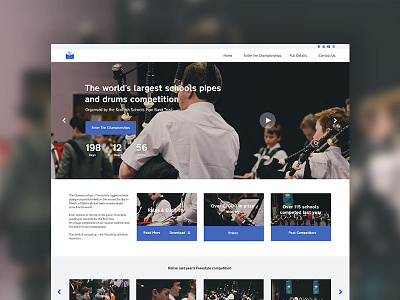 The Championships Redesign charity event ui design web design website