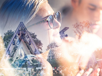 Mixing photos amsterdam art blonde festival girl summer