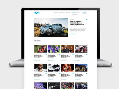 Tout Videro Marketplace marketplace mobile responsive search ui ux video web