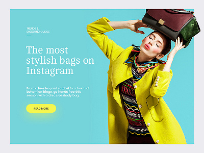 Day 063 - Fashion Header blog card fashion flat header kit product ui website widget