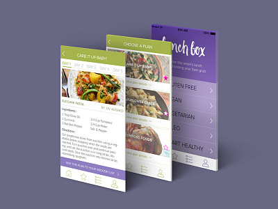 Lunchbox App ios iphone ui ui design ux