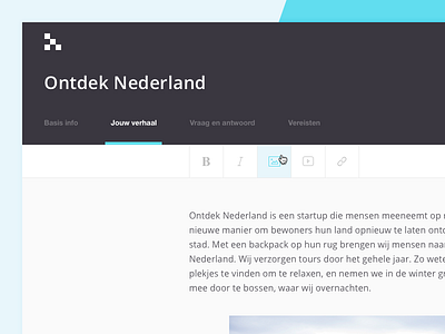 Crwdfnd project editor campaign crowdfund dutch editor invest loan project startup wysiwyg