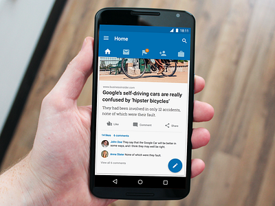 LinkedIn - Sketch android bohemian design linkedin sketch typography ui