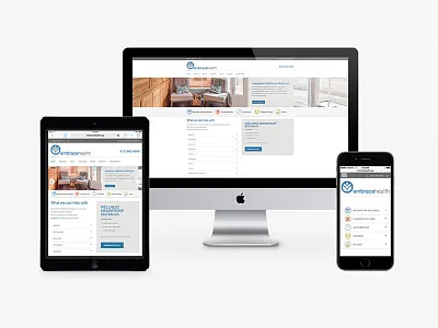 Embrace Health on all devices responsive design seo optimization