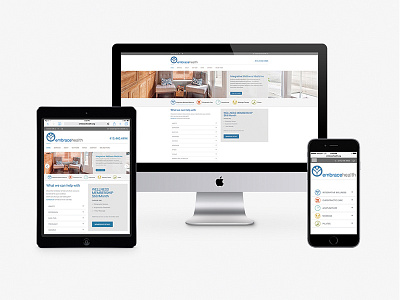 Embrace Health on all devices responsive design seo optimization
