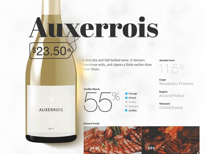 Smart Wine Shelf v.2 design gif icons interface ipad iphone typography