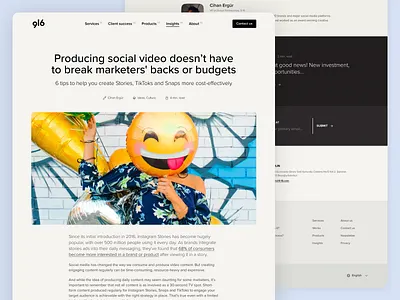 9-16's new website - Insights detail article blog blog detail ui ux web website