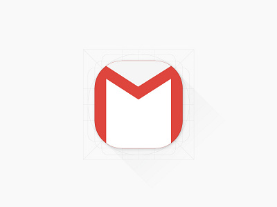 Free Gmail App Icon android android lollipop flat free freebie gmail google icon icon design illustrator ios material design