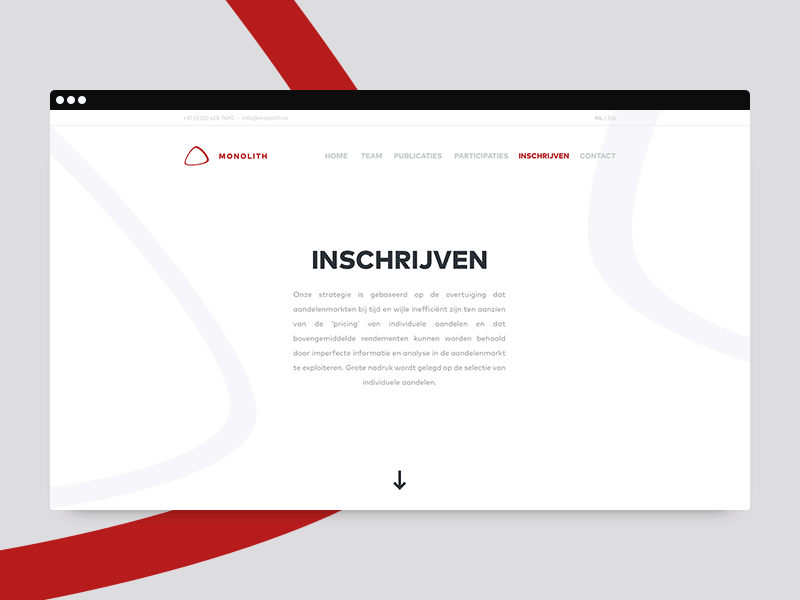 Signup Info Page animation layout light longform typography ui ux web white