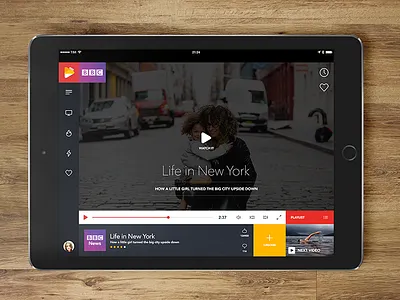 Video mobile app app interface minimal design mobile stream ui ux video