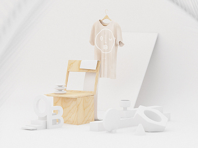 Olderbrother Takeover III 3d art direction c4d ceramic cinema copper hand marble modeling vibe vray