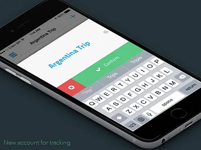 Easy Balance app - new accout app balance easy finance flat input ios iphone money ui ux