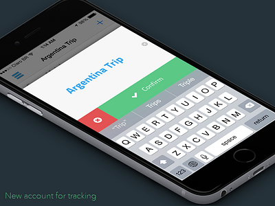 Easy Balance app - new accout app balance easy finance flat input ios iphone money ui ux