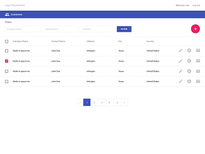 Material UI Data Filter customer data design filter material ui