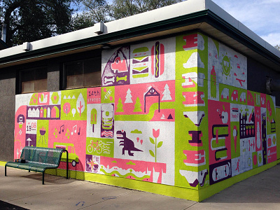 Bankview Mural Progress bankview calgary mural yyc