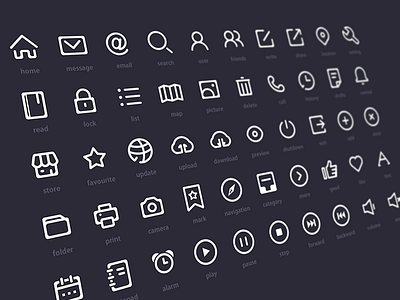 50icons by Catherine L design icon sets simple