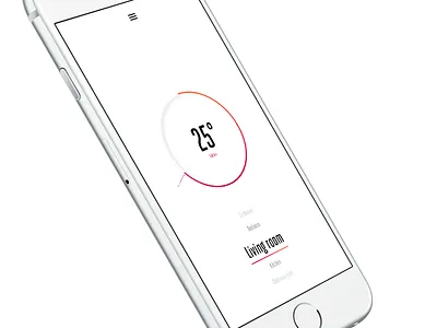 smart thermostat app clean interface smart temperature thermostat ui