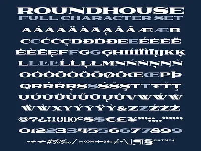 Railroad Co. - Full Character Set display extended font fonts serif type typeface typography