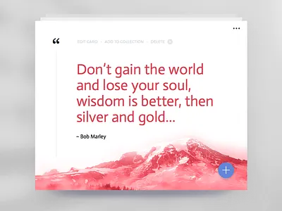 Day 003 - Quote Card card clean interface love material minimal quote typography widget