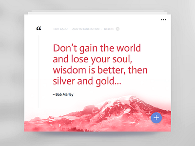 Day 003 - Quote Card card clean interface love material minimal quote typography widget