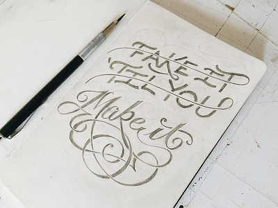 Make It lettering xprocrastinationcontest