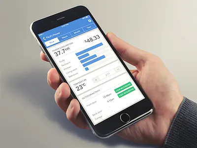 Day 067 - Smart Home UI app home ios iphone mobile smart ui