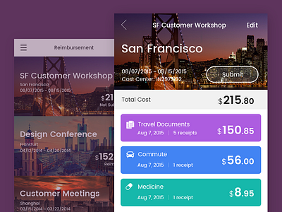 Travel Reimbursement App business travel commute food mobile receipts reimburse reimbursement app travel app travel documents travel reimburse