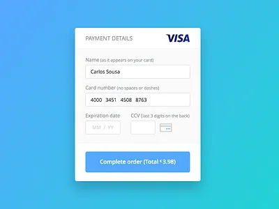 Day 004 - Credit Card Payment card credit ecommerce flat payment shop ui ux