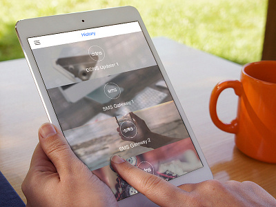 Sms Gateway - tablet aplication aplication design interface ipad tablet ui ux