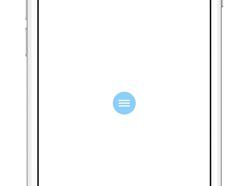 Framer Experiment 1: Expanding Menu animation framer framerjs gif idx interaction design ios menu ui ux