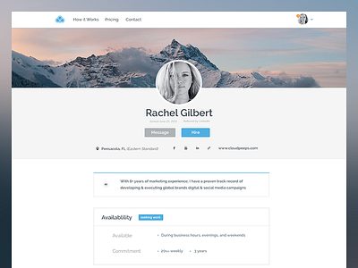 Profile Redesign minimal portfolio product design profile