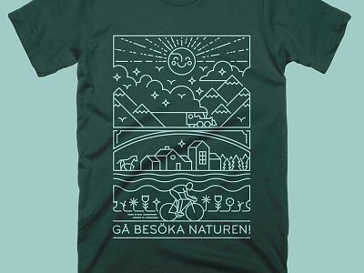 Gå Besöka Naturen bike etc farm forest horse mountains river threadless train