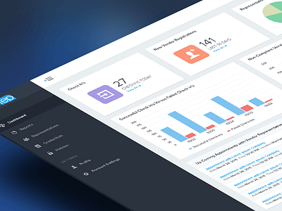 Docurep App Dashboard Design application chart clean dashboard flat graph stats ui ui design