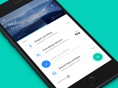 Dreamlist app flat icons illustrations ios list material reminder task to do todo wunderlist